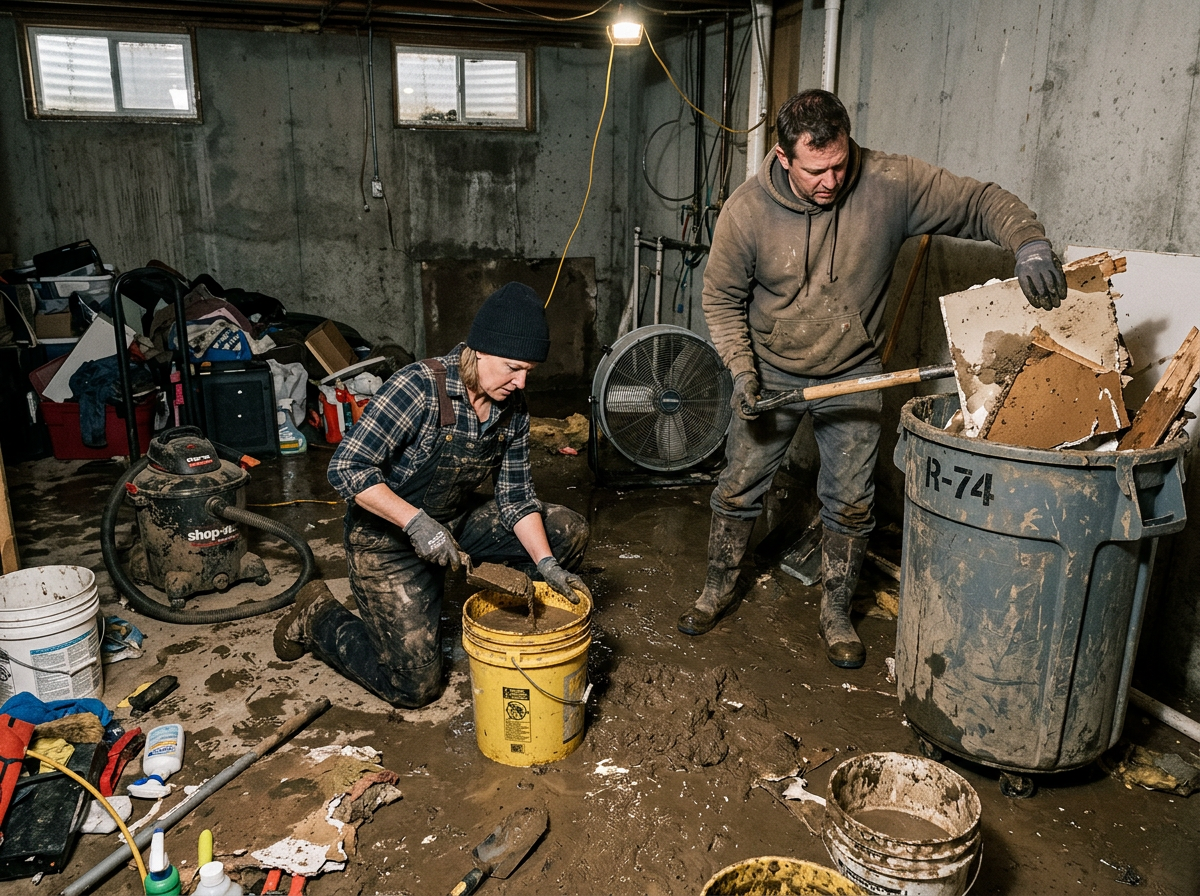 Flooded Basement Cleanup in Circle Pines, MN 55014